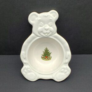 Pfaltzgraff Christmas Heritage Porringer Teddy Bear Christmas Tree Cereal Bowl